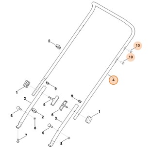 Górna część uchwytu kierującego, Stihl 62907803011