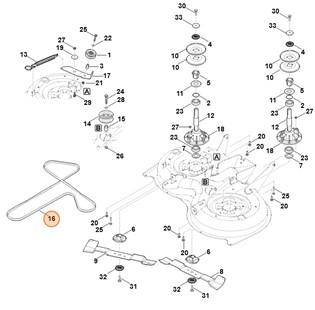 Pasek klinowy, Stihl 61607042120