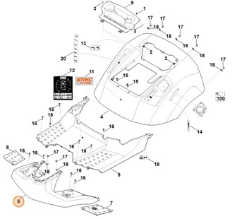 Pokrywa, Stihl 61407060733