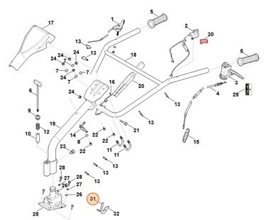 Uchwyt przewodów, Stihl 62507164402