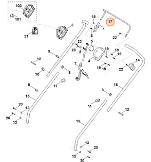 Dźwignia włączająca, Stihl 63117640200