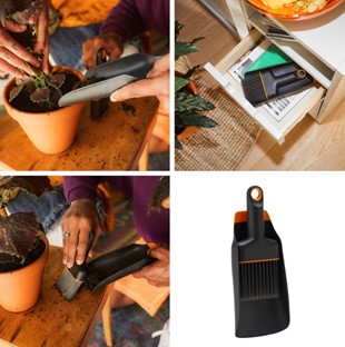 Urban Plant Care Zestaw łopatka_szufelka + szczotka 2w1, Fiskars 1071302