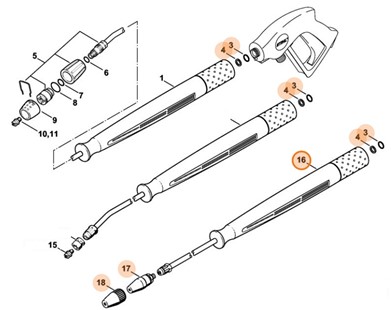 Dysza rotacyjna 045, Stihl 49005001660