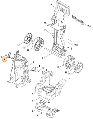 Mocowanie kabla, Stihl 49507922400