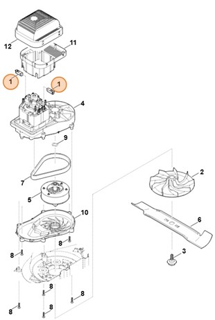 Zestaw szczotek węglowych, Stihl 63200071000