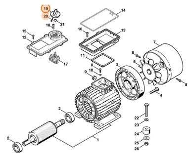 Pokrętło, Stihl 47065120405