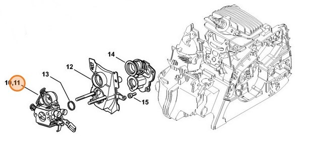Gaźnik C1Q-S217B, Stihl 11391200610