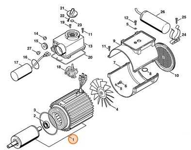 Silnik elektryczny 230 V/50 Hz, Stihl 47286000202