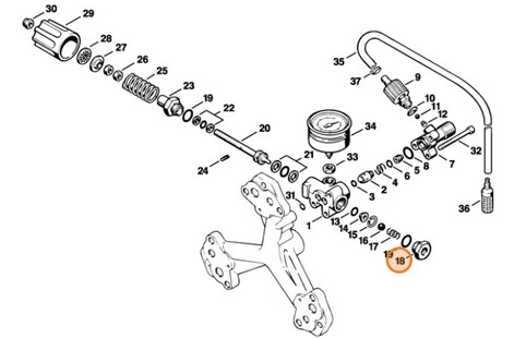 Śruba zamykająca, Stihl 47105180100