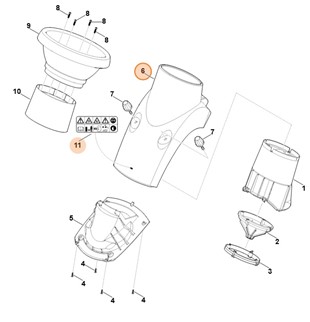 Dolna część leja, Stihl 60087017907