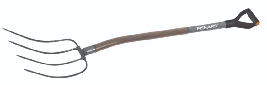 Ergonomic Widły do kompostu szare, Fiskars 1070711