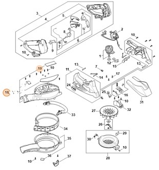 Obudowa dmuchawy, Stihl SA027004102
