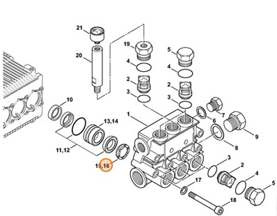 Zestaw pierścieni oporowych, Stihl 47520071051