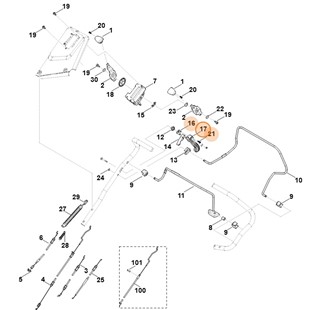 Dźwignia włączająca, Stihl 63647601590