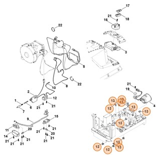 Uchwyt przewodów, Stihl 60134481200