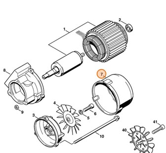 Pokrywa wentylatora, Stihl 47216060105