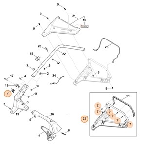Górna część uchwytu, Stihl WB217803000