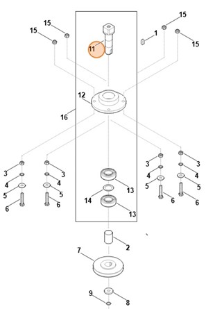 Wałek noża, Stihl 60017020700