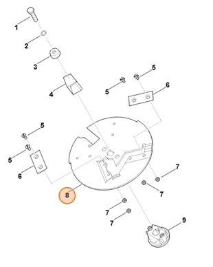 Tarcza noża, Stihl 60087005100