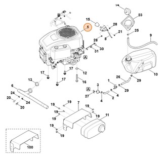 Spalinowy silnik benzynowy EVC 4000.1 (EVC4000-0002), Stihl 61400111807