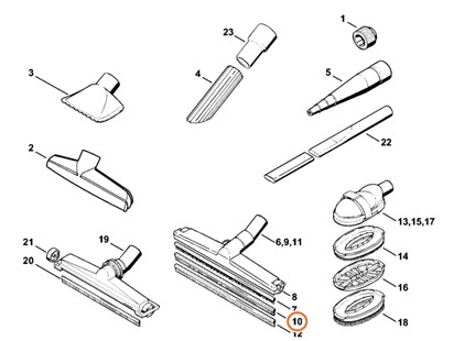 Zestaw wymienny gumowych krawędzi uszczelniających, Stihl 49015042800