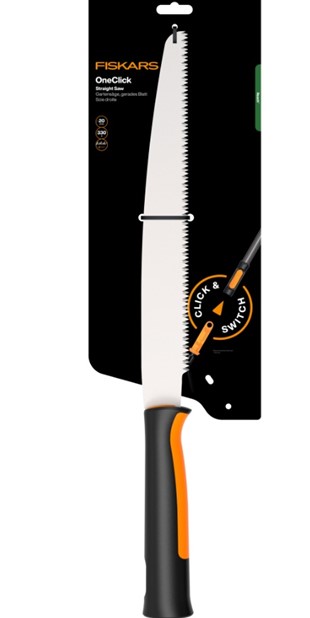 Głowica piła prosta do cięcia gałęzi na tyczkę OneClick, Fiskars 1080691