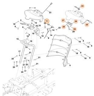 Tablica rozdzielcza kompl., Stihl 61707804011