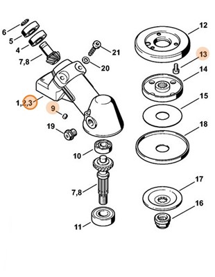 Obudowa przekładni, Stihl 41286410351