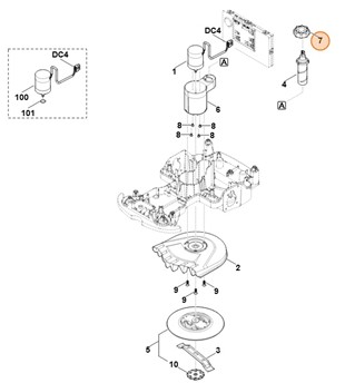 Pokrętło, Stihl 63017636400