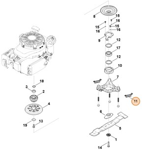 Sprężyna naciągowa, Stihl 63641627900
