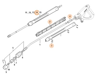 Lanca natryskowa 1,8 m, Stihl 49255000963