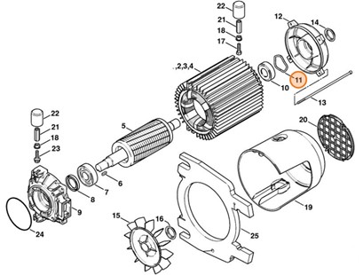 Podkładka sprężynująca, Stihl 47576080900
