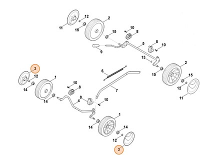 Kołpak koła, Stihl  63407040301