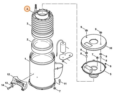 Pokrywa odprowadzenia spalin, Stihl 47705232300