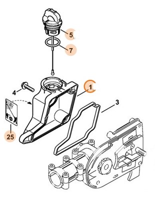 Zbiornik oleju, Stihl 41823500304