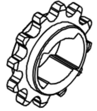 Zębatka wałka B 12T, Orec 0266-00100