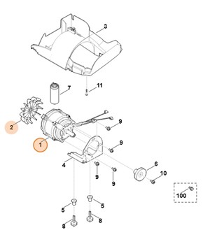 Silnik elektryczny 230V (1,6kW), Stihl 62906000211