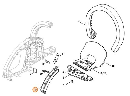 Dźwignia włączająca, Stihl 60107928815