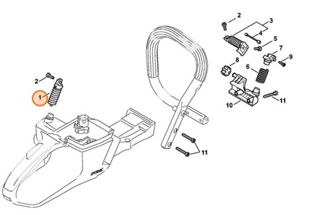 Sprężyna AV, Stihl 11427908300