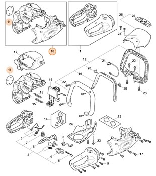 Obudowa silnika, Stihl HA066000800