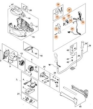 Rękojeść manipulacyjna, Stihl FA017901300