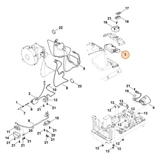 Wkładka włącznika, Stihl 60134300305