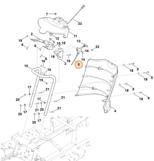 Cięgno gazu, Stihl 61701801130