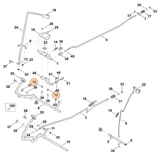 Sworzeń z kołnierzem, Stihl 61407643600