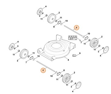 Oś, Stihl 63577030901