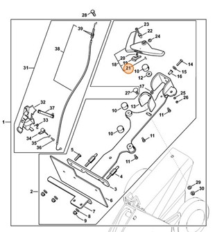 Trzpień napinający 3x14, Stihl 93866201690