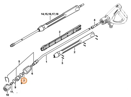 Okrągły pierścień uszczelniający 11,92x2,62, Stihl 96459457519