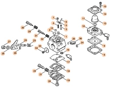 Gaźnik WT-264, Stihl 42261200600