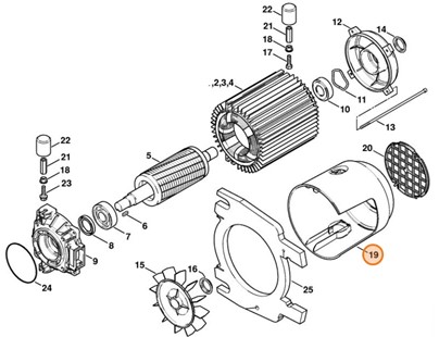 Pokrywa wentylatora, Stihl 47576060100