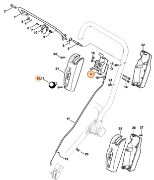 Dźwignia, Stihl 42247906201